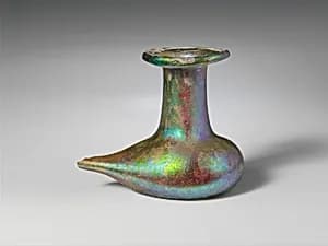 Glass pourer flask by Unknown Artist