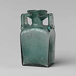 Glass rectangular bottle by Unknown Artist