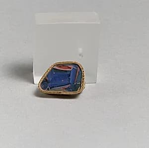 Glass short-strip mosaic fragment by Unknown Artist