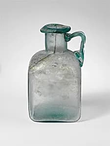 Glass square bottle by Unknown Artist