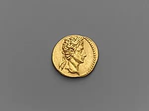 Gold aureus of Augustus by Unknown Artist
