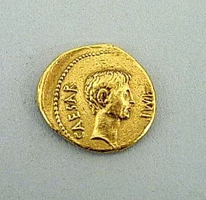 Gold aureus of Octavian by Unknown Artist