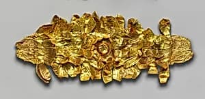 Gold funerary wreath by Unknown Artist