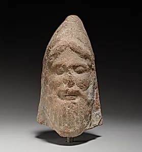 Head of a deity (Melqart?) by Unknown Artist