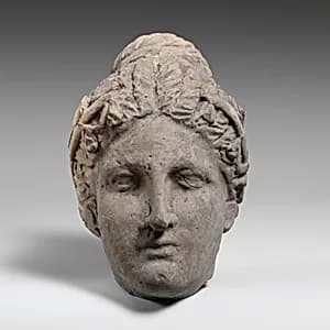 Head of a woman by Unknown Artist