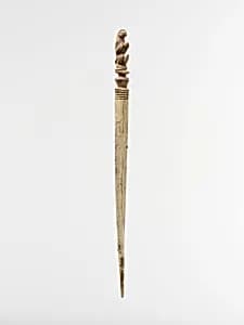 Ivory hairpin by Unknown Artist