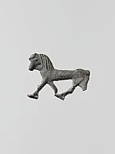 Lead figure of a horse by Unknown Artist
