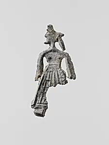 Lead figure of a woman by Unknown Artist