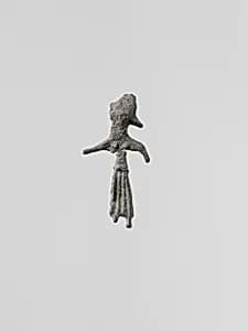 Lead figure of a woman by Unknown Artist