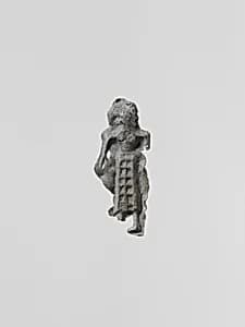 Lead figure of a woman by Unknown Artist