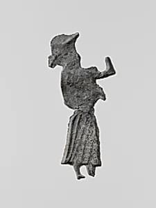 Lead figure of a woman by Unknown Artist