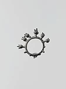 Lead wreath of lotus buds by Unknown Artist