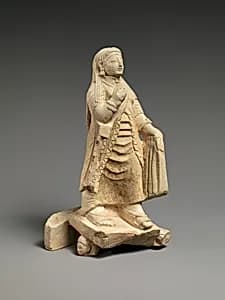 Limestone figure of a woman by Unknown Artist