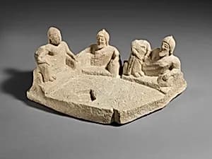 Limestone group: banquet by Unknown Artist