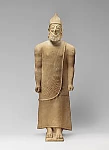 Limestone male figure by Unknown Artist