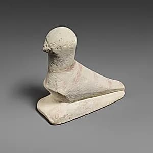 Limestone statuette of a dove by Unknown Artist