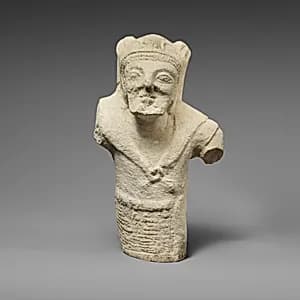 Limestone statuette of bearded Herakles by Unknown Artist