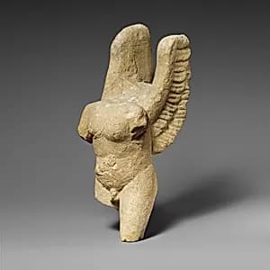 Limestone statuette of Eros by Unknown Artist
