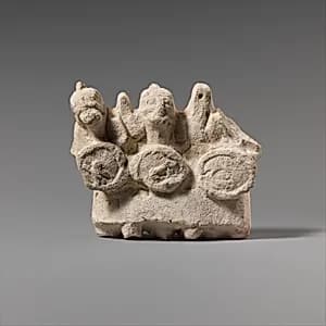 Limestone statuette of Geryon by Unknown Artist