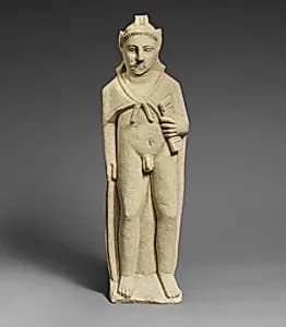 Limestone statuette of Pan by Unknown Artist