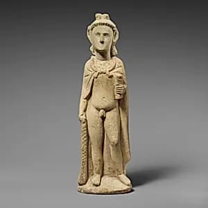Limestone statuette of Pan by Unknown Artist