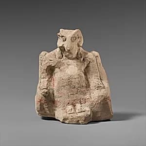 Limestone statuette of Zeus Ammon by Unknown Artist