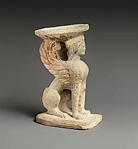 Limestone thymiaterion (incense burner) by Unknown Artist