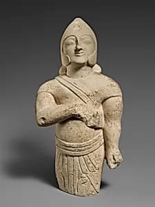 Limestone warrior by Unknown Artist