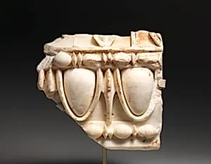 Marble architectural fragment by Unknown Artist