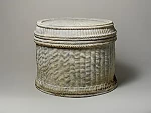 Marble cinerary urn with lid by Unknown Artist