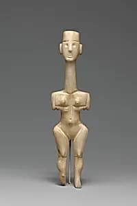 Marble female figure by Unknown Artist