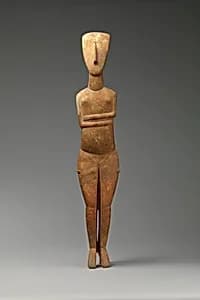 Marble female figure by Bastis Master