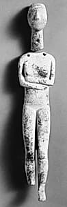 Marble female figure by Unknown Artist