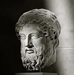 Marble head from a herm by Unknown Artist