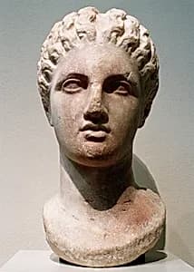 Marble head of a goddess by Unknown Artist