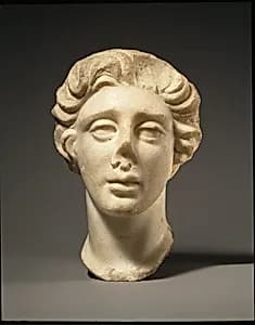 Marble head of a man by Unknown Artist