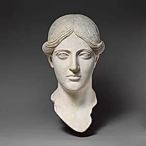 Marble head of a woman by Unknown Artist