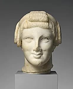 Marble head of Apollo by Unknown Artist