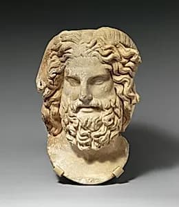 Marble head of Zeus Ammon by Unknown Artist