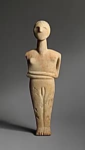Marble male figure by Unknown Artist