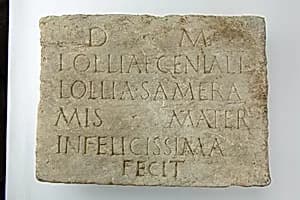Marble plaque with funerary inscription by Unknown Artist
