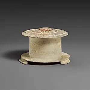 Marble pyxis (box) by Unknown Artist