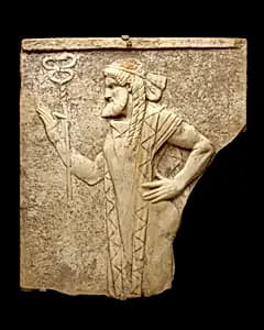 Marble relief with Hermes by Unknown Artist