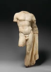 Marble statue of a youth by Unknown Artist