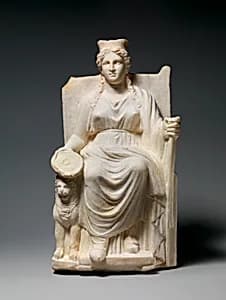 Marble statuette of Kybele by Unknown Artist
