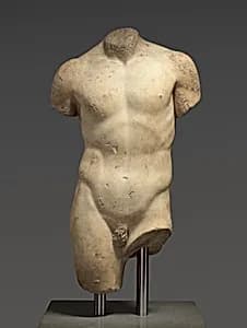 Marble torso of a youth by Unknown Artist