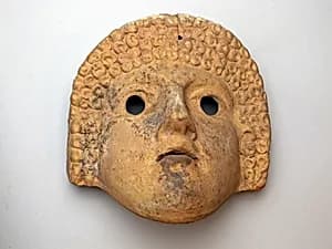 Mask, tragic female by Unknown Artist