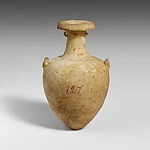 Miniature alabaster amphora (jar) by Unknown Artist