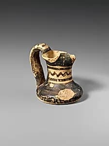 Miniature terracotta jug by Unknown Artist