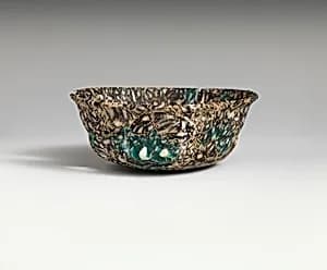 Mosaic glass bowl by Unknown Artist